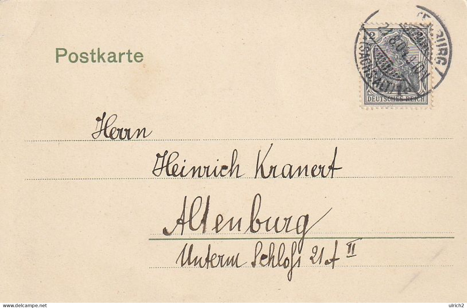 AK Altenburg - S.-A. - Vorderer Eingang Zum Schloss - 1904 (67855) - Altenburg