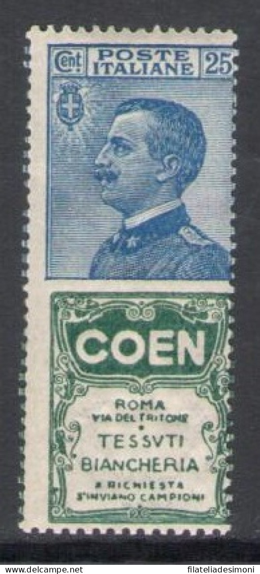 1924-25 Italia, Pubblicitati N. 5 - 25 Coen - MNH** - Reklame