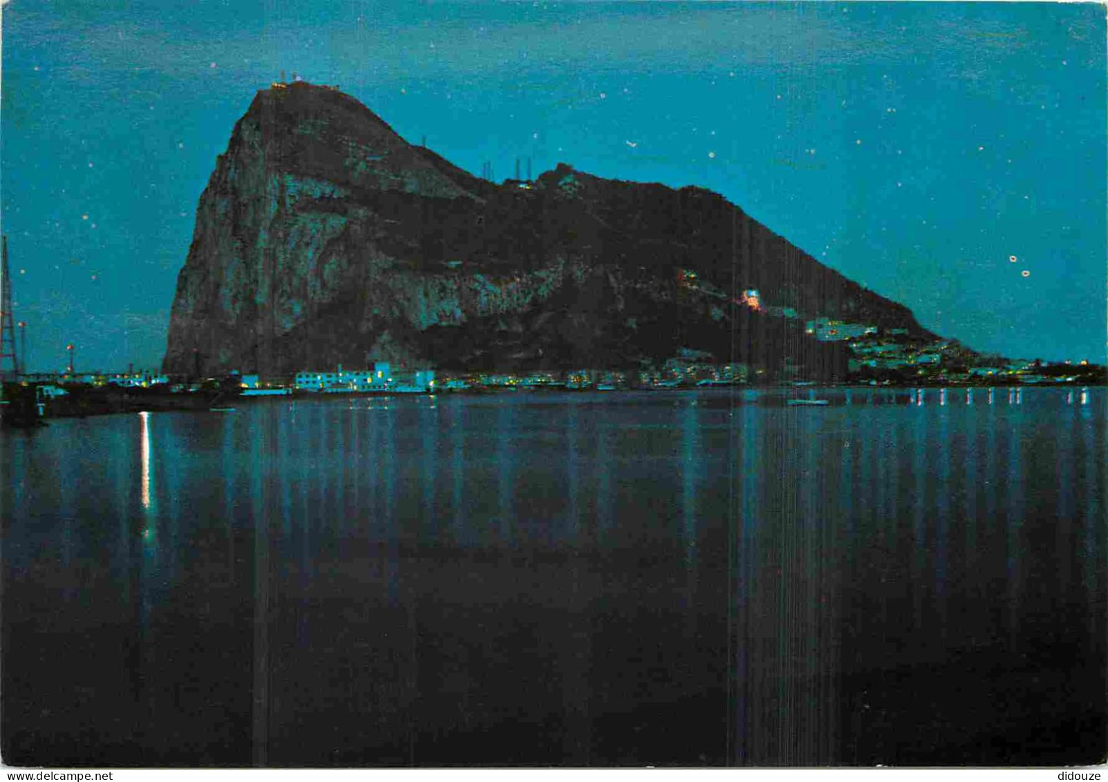 Gibraltar - El Penon De Gibraltar - Vista Nocturna - Le Rocher De Gibraltar - CPM - Voir Scans Recto-Verso - Gibraltar