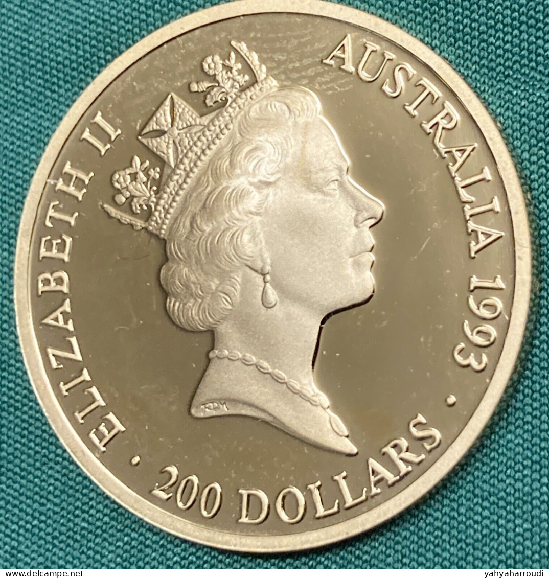 Goldmünze Australien 200 Dollars Turnerin 1993 - Collections
