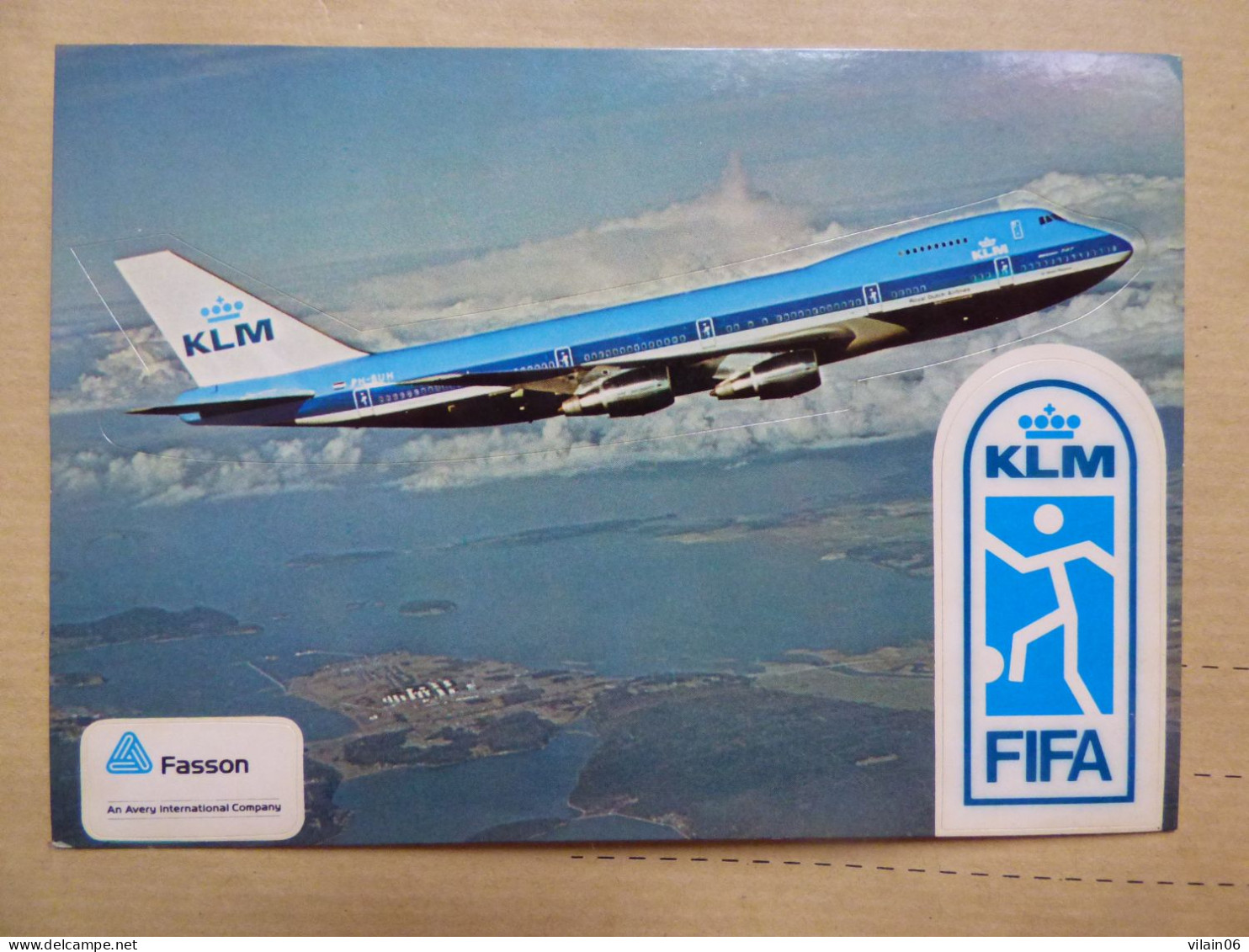 KLM   B 747-200        /   AIRLINE ISSUE / CARTE COMPAGNIE - 1946-....: Era Moderna