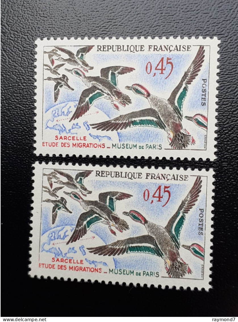 1275  Lot De 2 Neuf **   Variante O De Postes - Unused Stamps