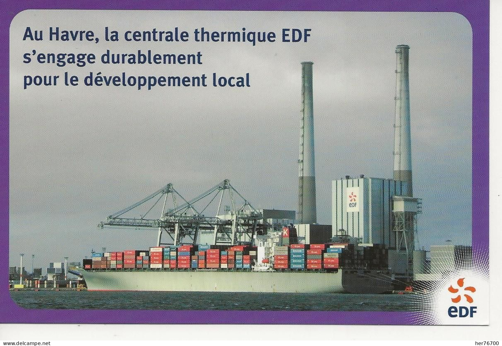 LOT DE 9 CARTES CENTRALE THERMIQUES DU HAVRE  1968 / 2021 - Industry