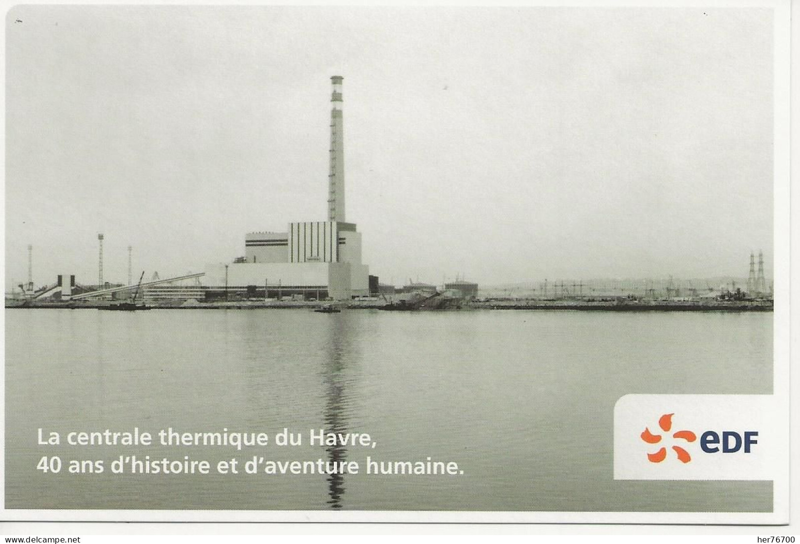 LOT DE 9 CARTES CENTRALE THERMIQUES DU HAVRE  1968 / 2021