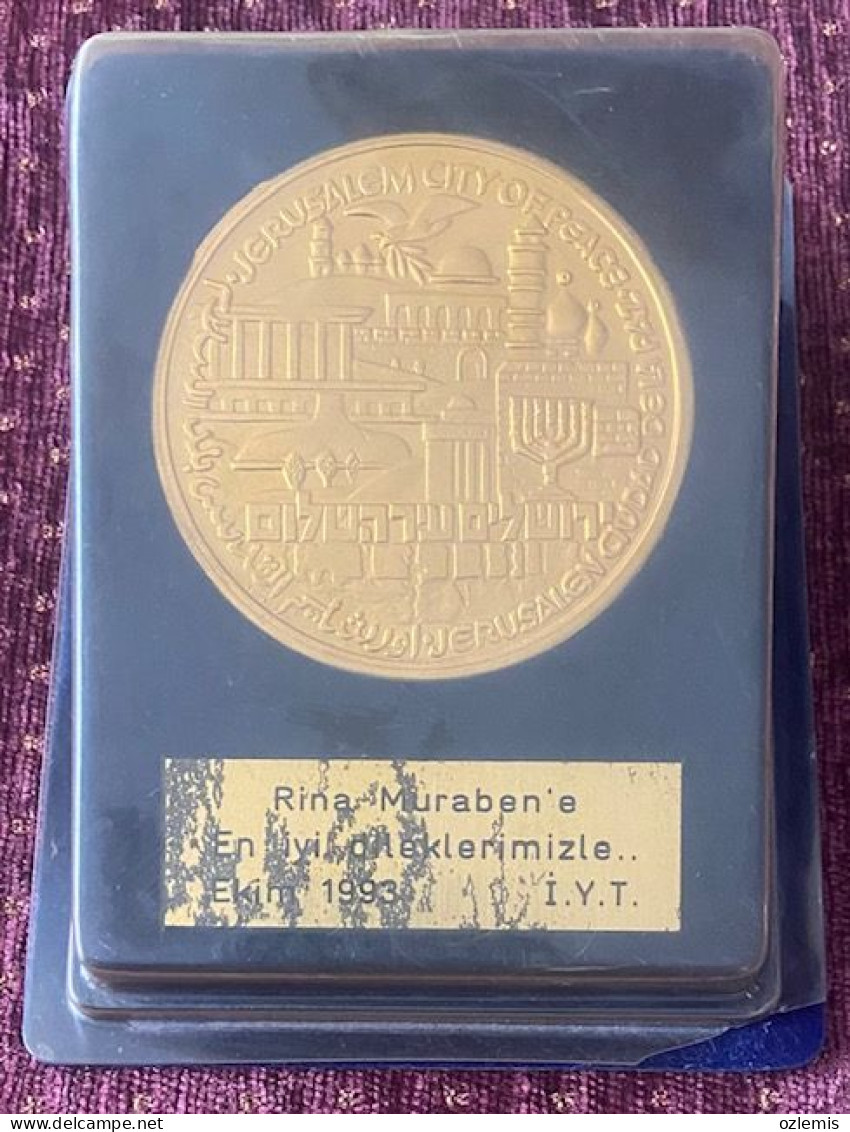 ISRAEL ,JERUSALEM CITY OF PEACE ,1993 ,ZECHOVOY ,MEDAL - Non Classés