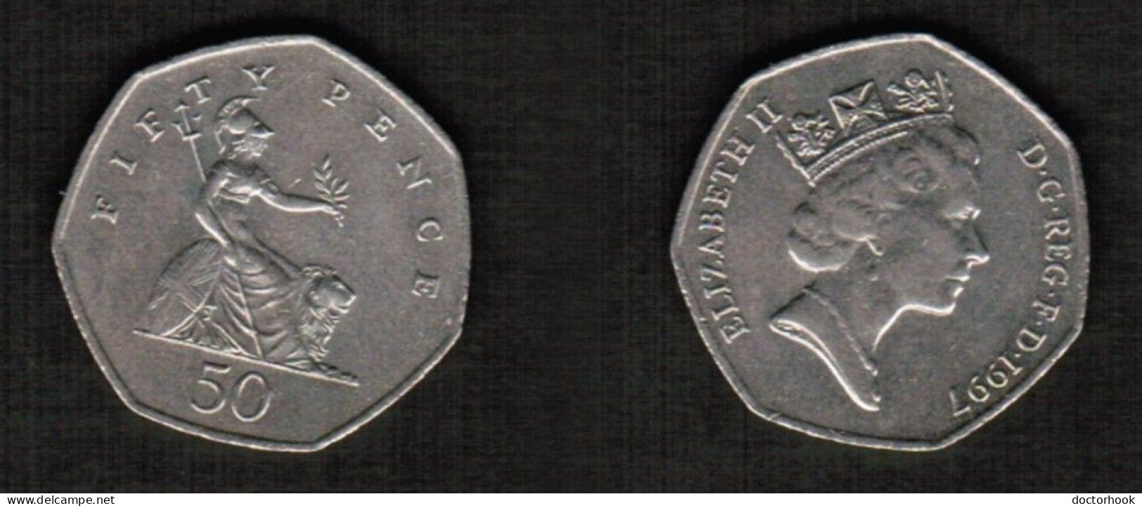 GREAT BRITAIN    50 PENCE 1997 (KM # 940.2) #7733 - 50 Pence