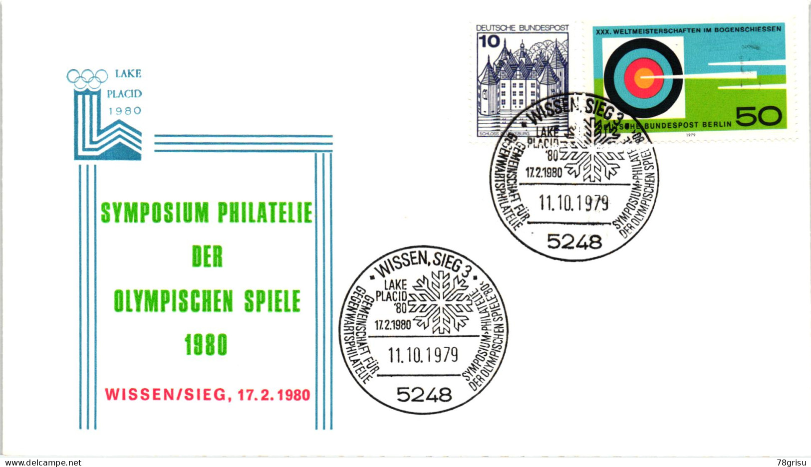 Germany, Wissen Sieg Lake Placid 1980 Olympische Winterspiele Olympic Games - Winter 1980: Lake Placid