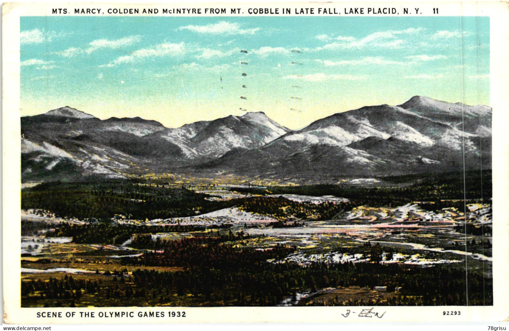 USA - 1932 Lake Placid Olympische Winterspiele Postcard Olympic Winter Games - Invierno 1932: Lake Placid