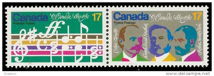 Canada (Scott No. 857-58 - Hymne Natonal / National Anthem) [**] Hor. - Neufs