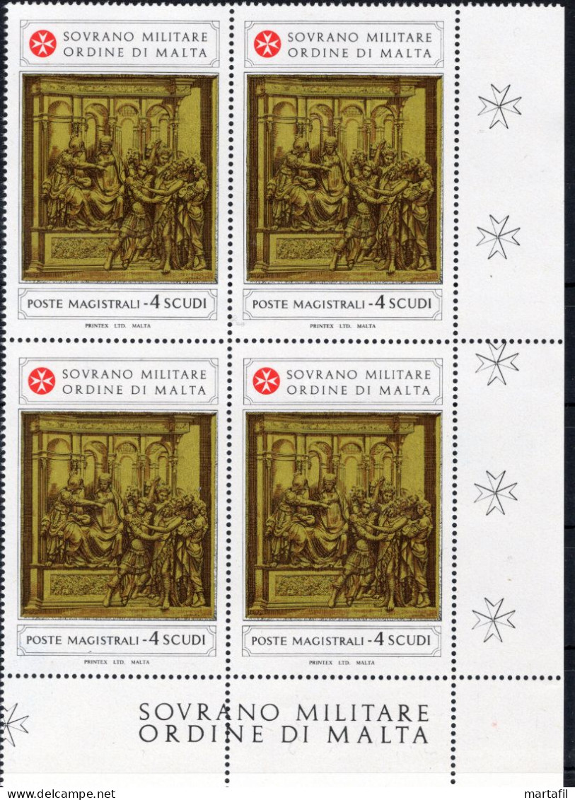 1981 SMOM SET MNH ** 193 Formelle Quartina - Sovrano Militare Ordine Di Malta