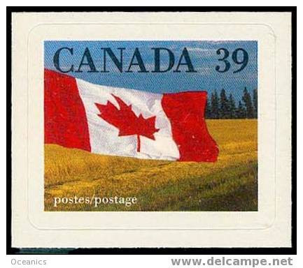 Canada (Scott No.1192 - Drapeau / Flag) [**] Autocollant / Self Adhesive - Oblitérés
