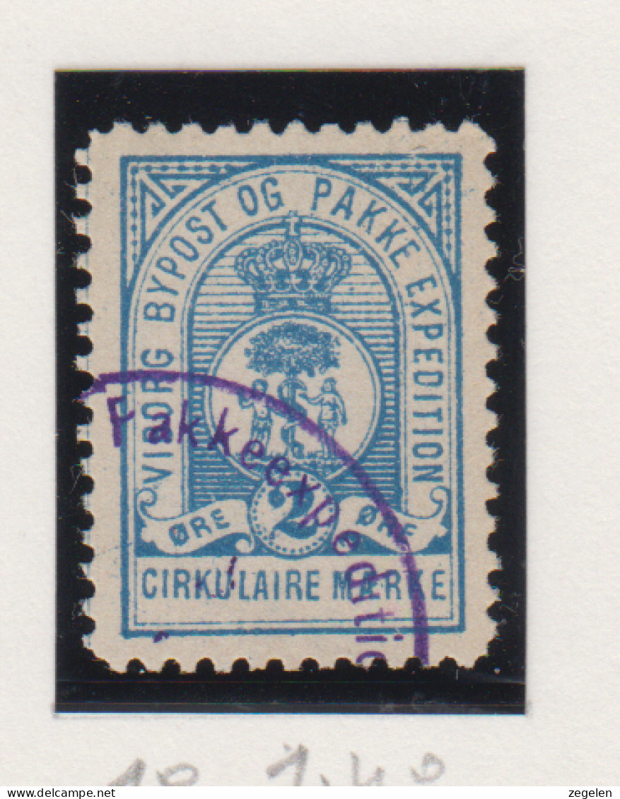 Denemarken Lokale Zegels Cat. DAKA Bypost: Viborg Bypost 10 - Local Post Stamps