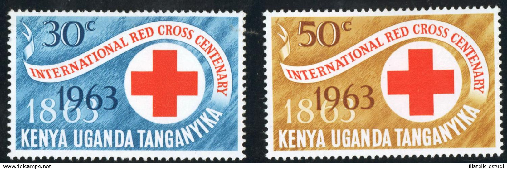 Kenya & Ouganda 127/28 1963 Centenario De La  Cruz Roja Lujo - Autres - Afrique