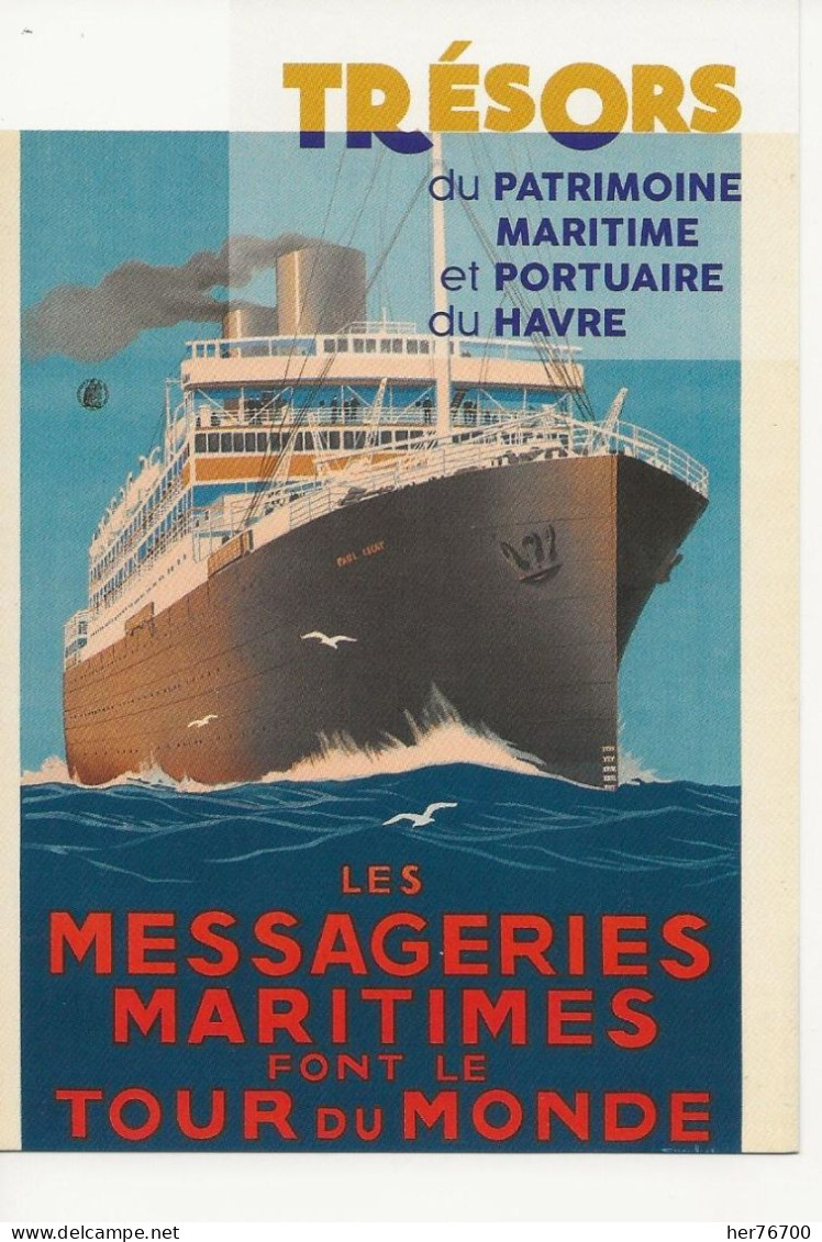 Lot De 7 Cartes  Représentant Les Trésors Du Patrimoine  Maritime  Et Portuaire Du Havre - Musées