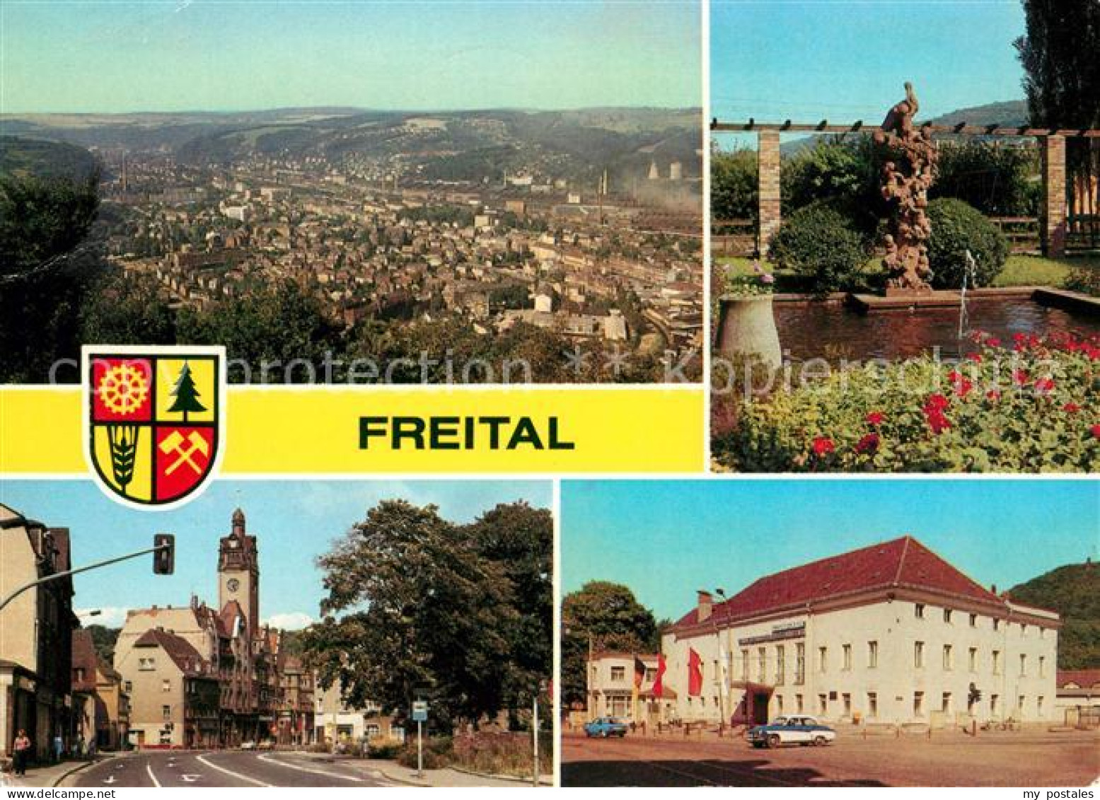 73129624 Freital Storchenbrunnen Dresdner Strasse Rathaus  Freital - Freital