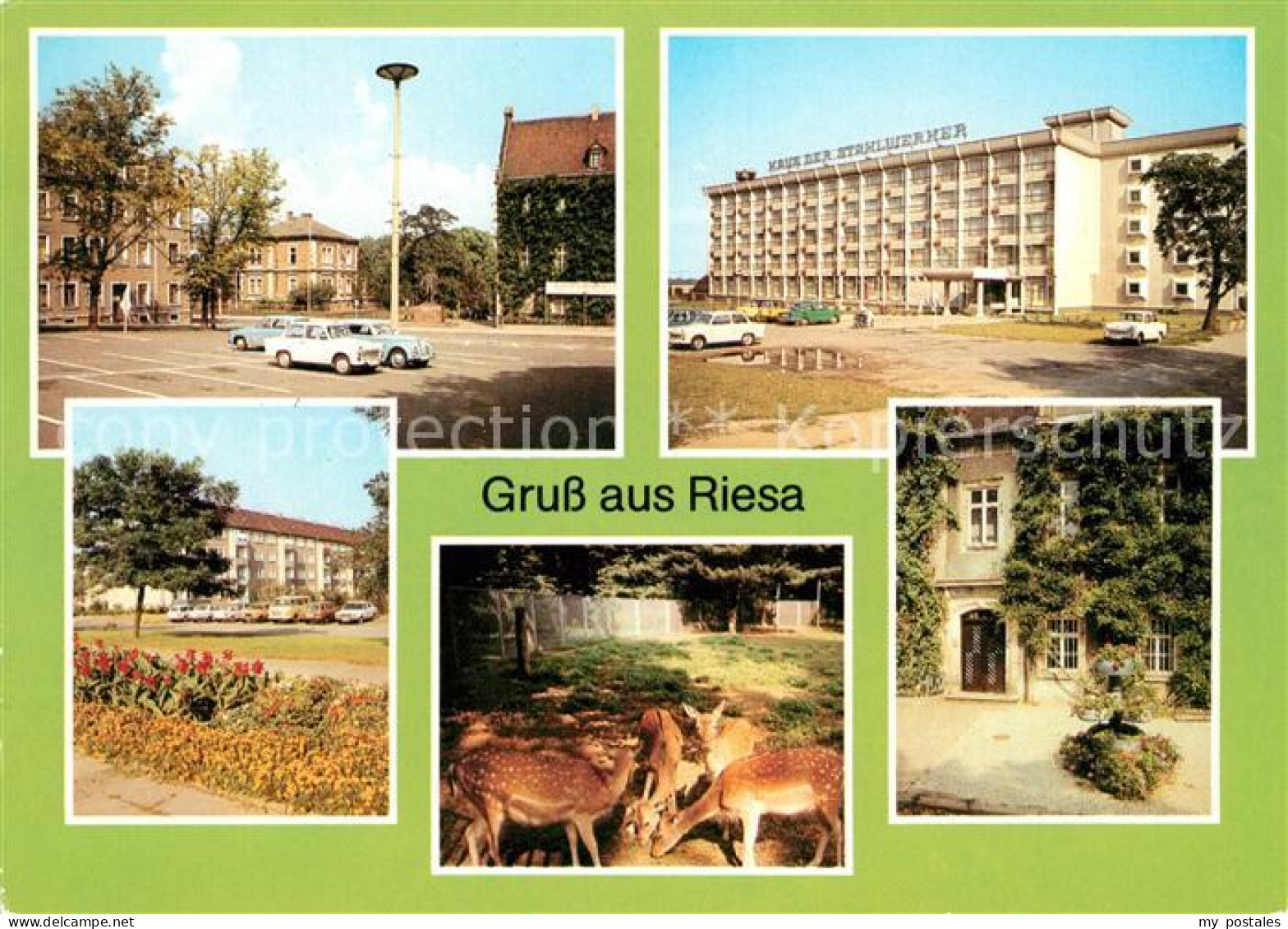 73129623 Riesa Sachsen Leninplatz Haus Der Stahlwerker Rathaus  Riesa Sachsen - Riesa