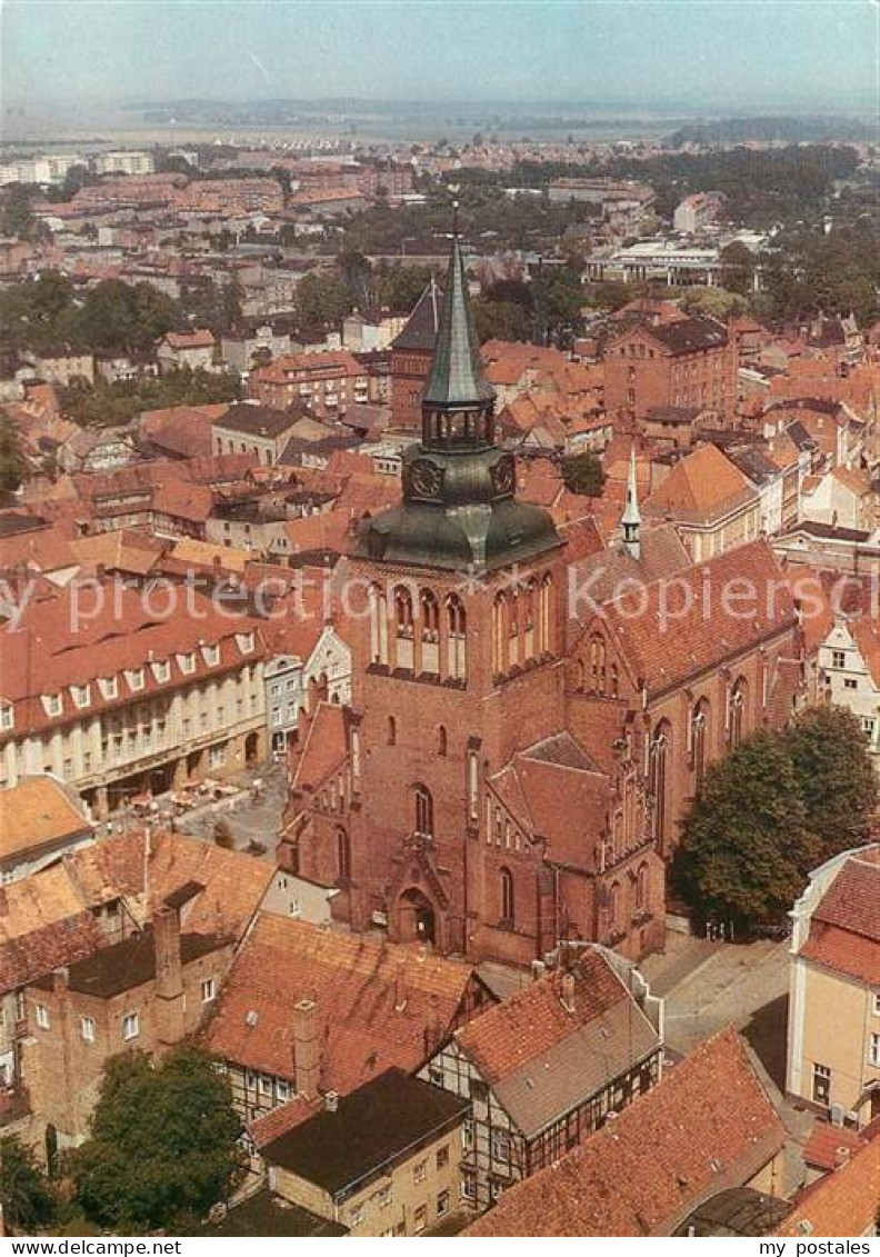 73129619 Guestrow Mecklenburg Vorpommern Fliegeraufnahme Pfarrkirche St. Marien  - Guestrow