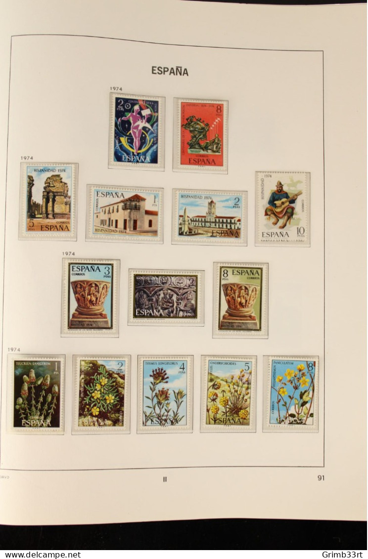Spanje / Espagne / Espana - Collectie postfrisse zegels in een album / Colección de sellos MNH en un álbum. - 1954-1978