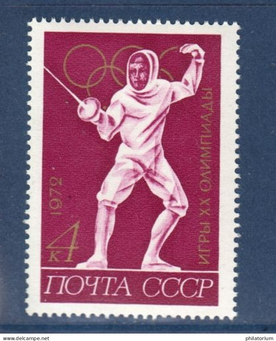 Russie, **, Yv 3836, Mi 4020, SG 4073, Escrime, JO Munich 1972, - Scherma