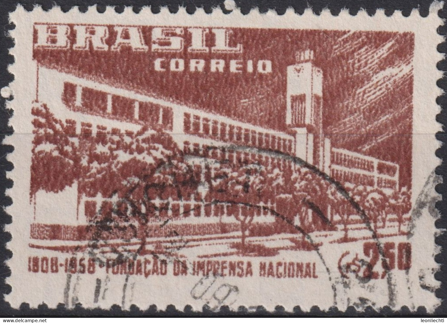 1958 Brasilien ° Mi:BR 932, Sn:BR 867, Yt:BR 649, 150 Years Of Official Printing - Gebraucht