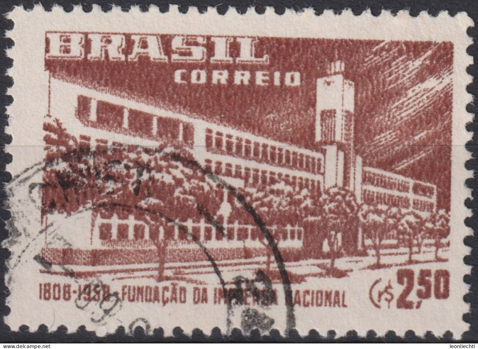 1958 Brasilien ° Mi:BR 932, Sn:BR 867, Yt:BR 649, 150 Years Of Official Printing - Gebraucht