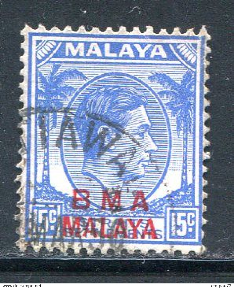 MALACCA- Administration Militaire Britannique- Y&T N°9- Oblitéré - Malaya (British Military Administration)