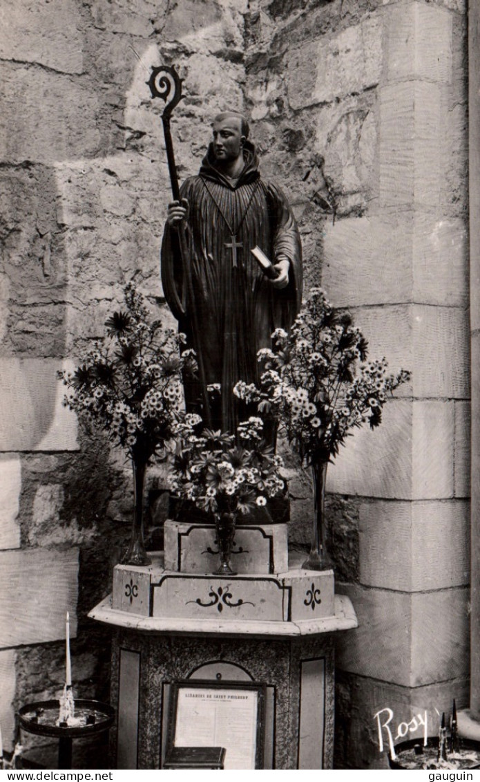 CPSM - St PHILBERT De GRAND-LIEU - Statue St Philbert - Edition F.Chapeau (format 9x14) - Saint-Philbert-de-Grand-Lieu