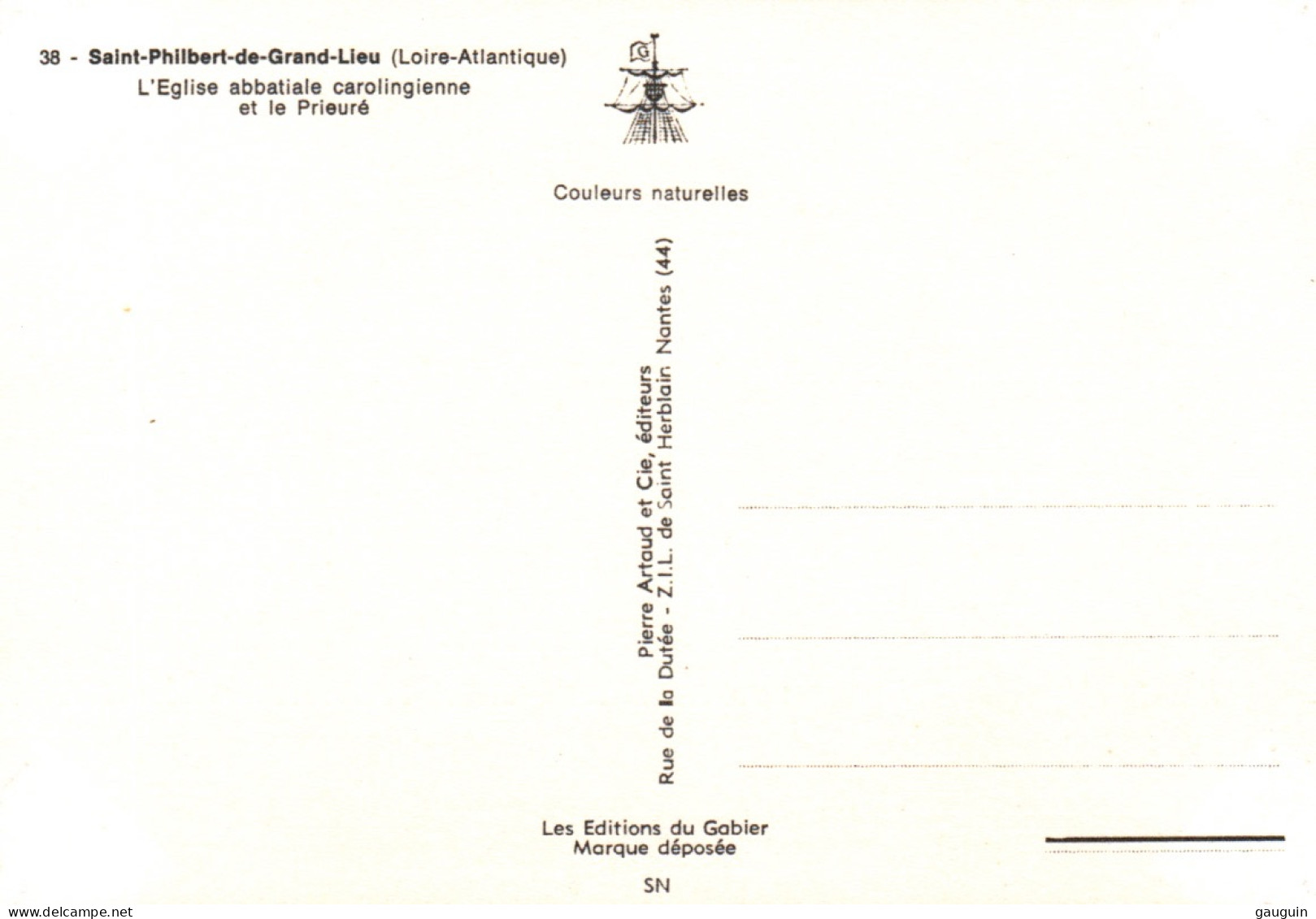 CPM - St PHILBERT De GRAND-LIEU - L'église Abbatiale Carolingienne Et Le Prieuré - Edition Artaud - Saint-Philbert-de-Grand-Lieu