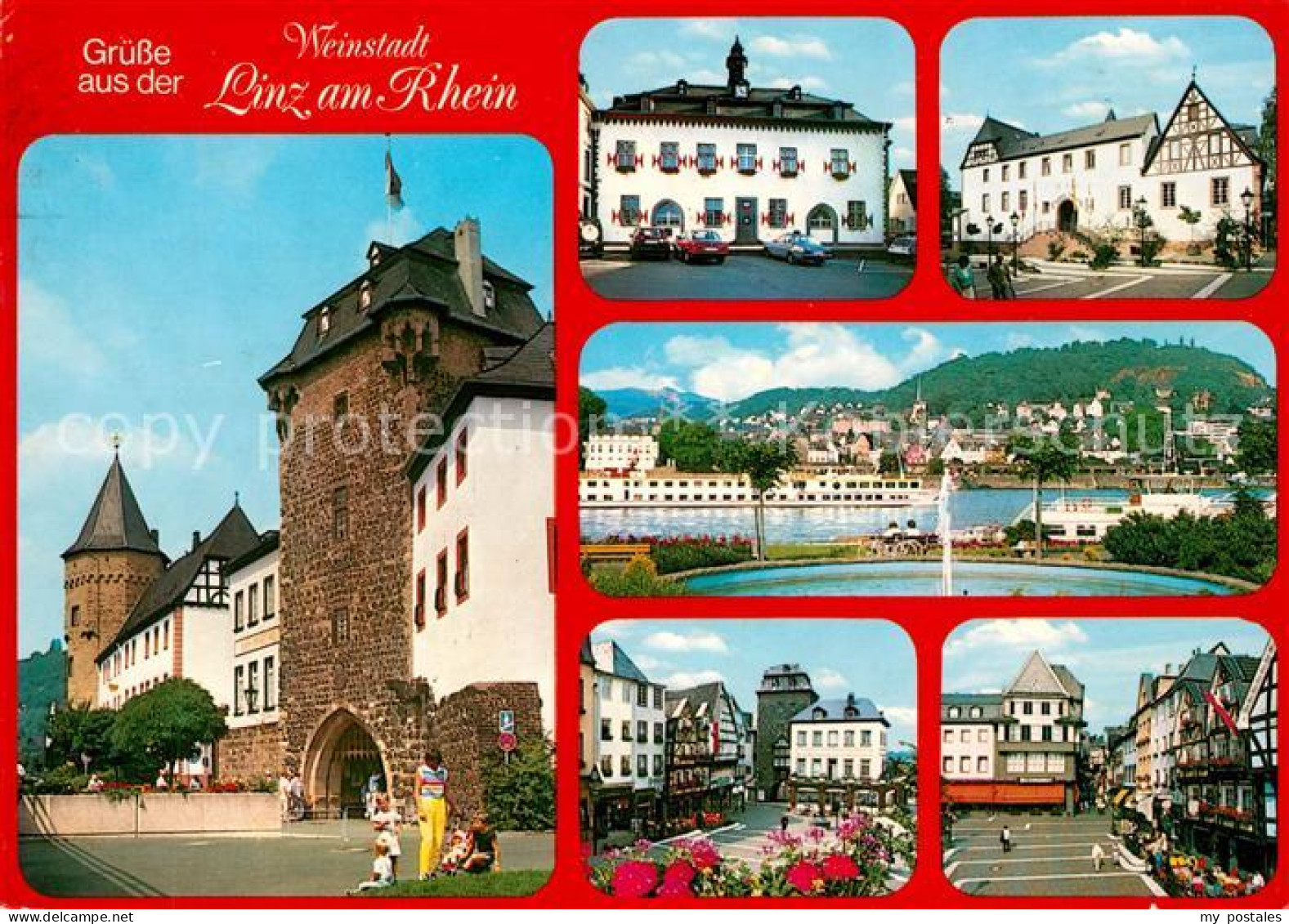 73082319 Linz Rhein Stadttor Rathaus Stadtansichten Linz Rhein - Linz A. Rhein