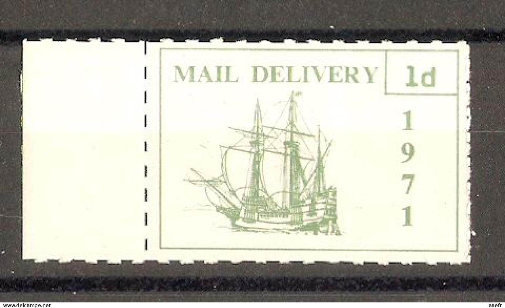 GB 1971 - Timbre Neuf - Mail Delivery Caravelle 1 P - Utilisé Pendant La Grève Postale - Local Issues