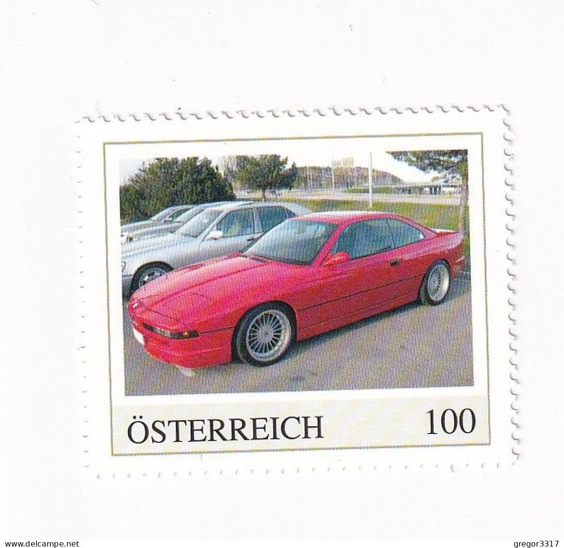 ÖSTERREICH - AUTO -  AUTOMOBILE Im Lauf Der ZEIT - BMW 850i  - Personalisierte Briefmarke ** Postfrisch - Personnalized Stamps