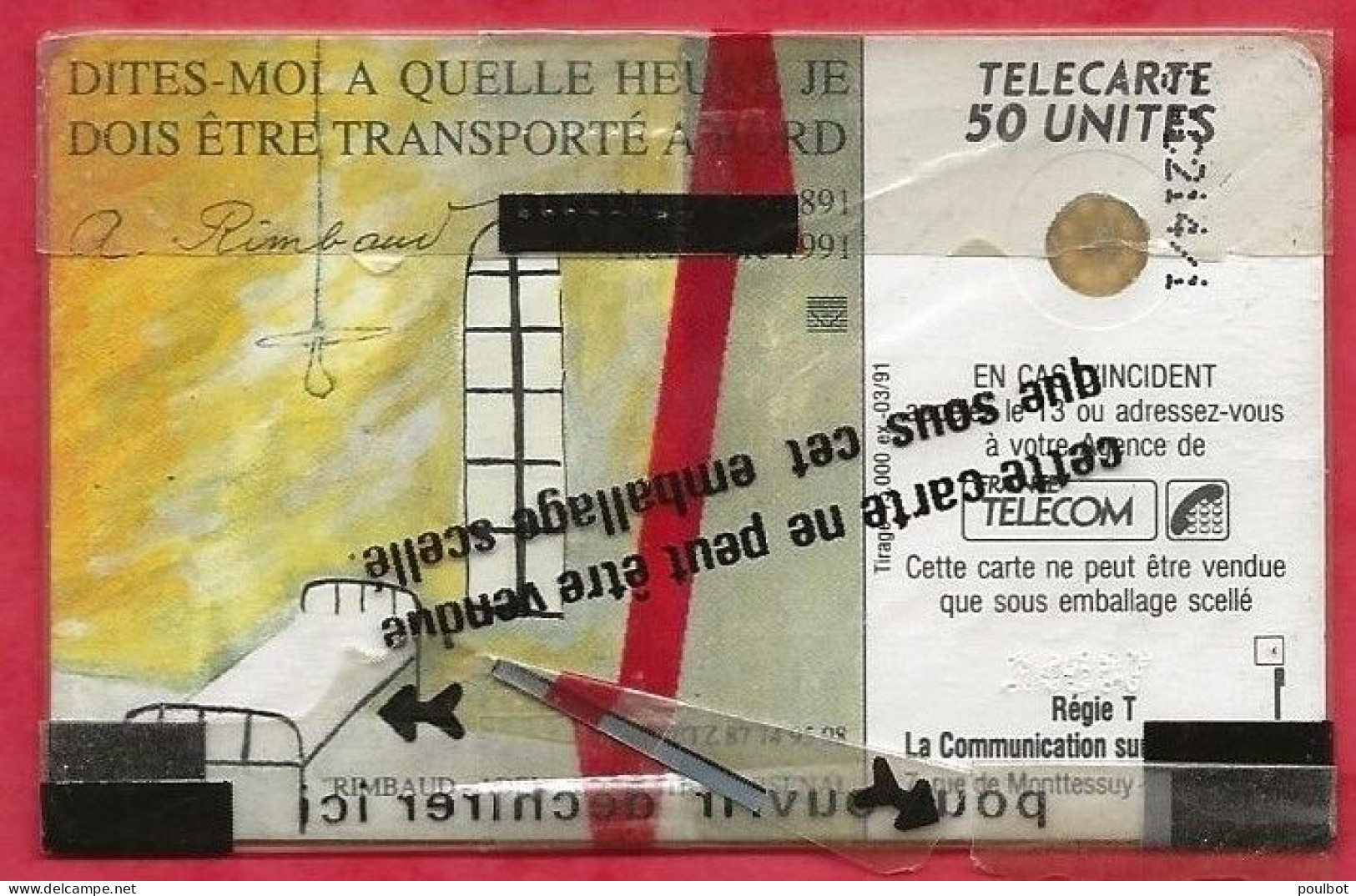 Télécarte NSB En 21 Rimbaud Arsenal De Mtz ( Puce SC4 ) 03 91 - 50 Unités   