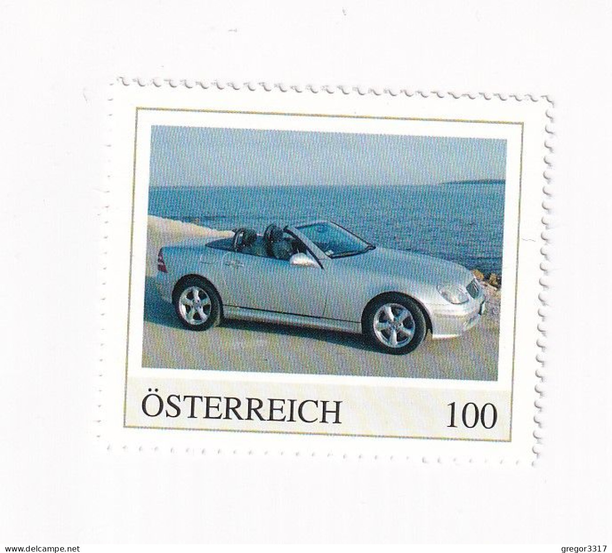ÖSTERREICH - AUTO -  AUTOMOBILE Im Lauf Der ZEIT - MERCEDES SLK - Personalisierte Briefmarke ** Postfrisch - Personalisierte Briefmarken