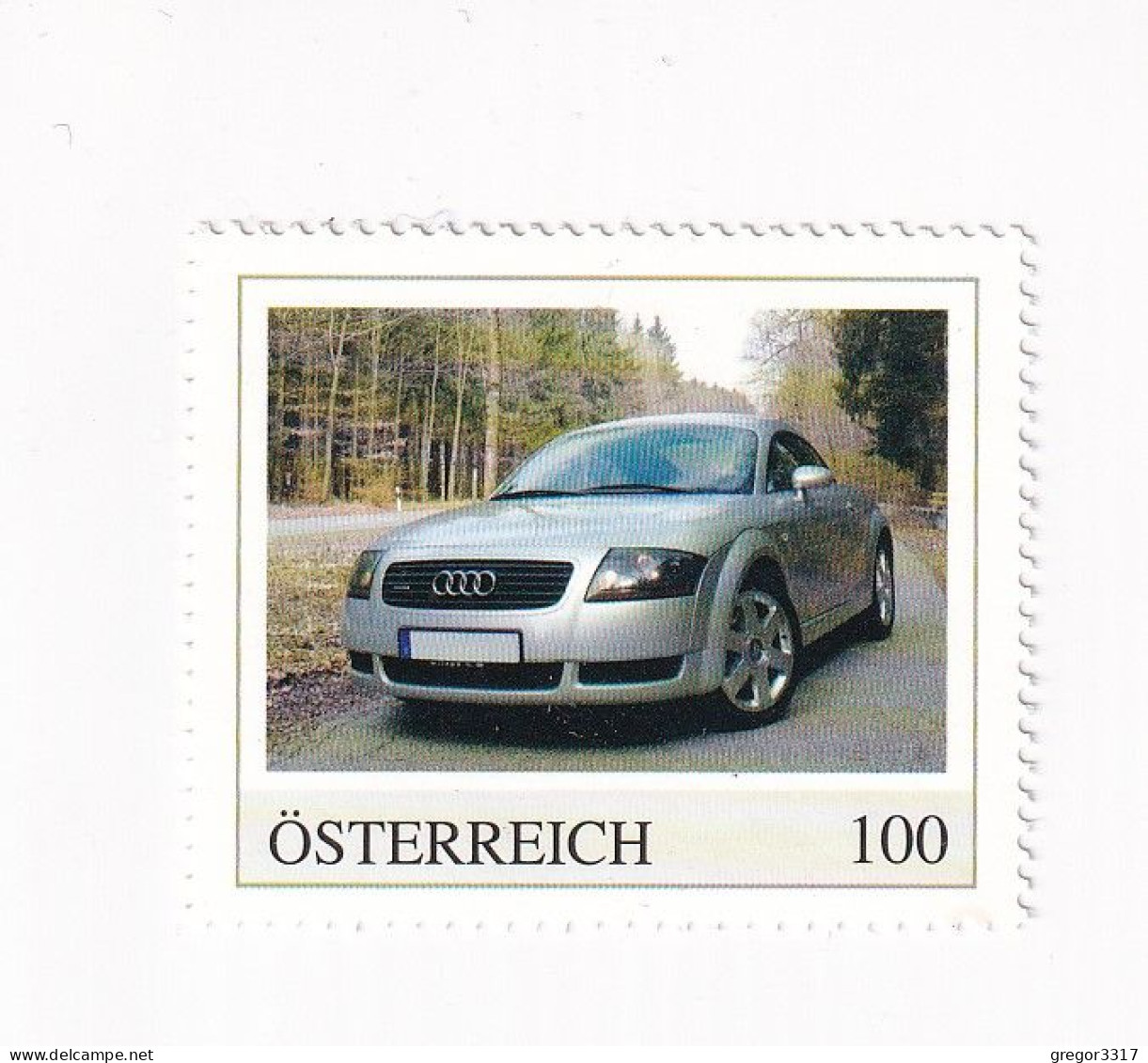 ÖSTERREICH - AUTO -  AUTOMOBILE Im Lauf Der ZEIT - AUDI TT - Personalisierte Briefmarke ** Postfrisch - Francobolli Personalizzati