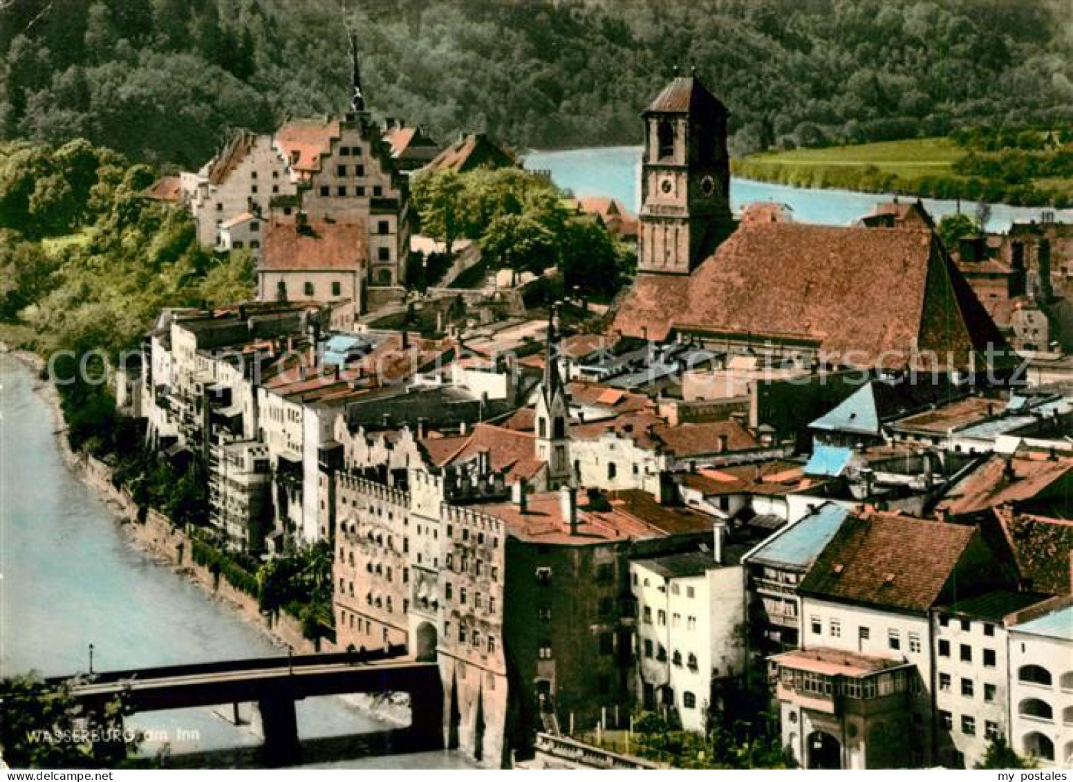 73081980 Wasserburg Inn Blick Auf Die Altstadt Mit Kirche Wasserburg Inn - Wasserburg A. Inn