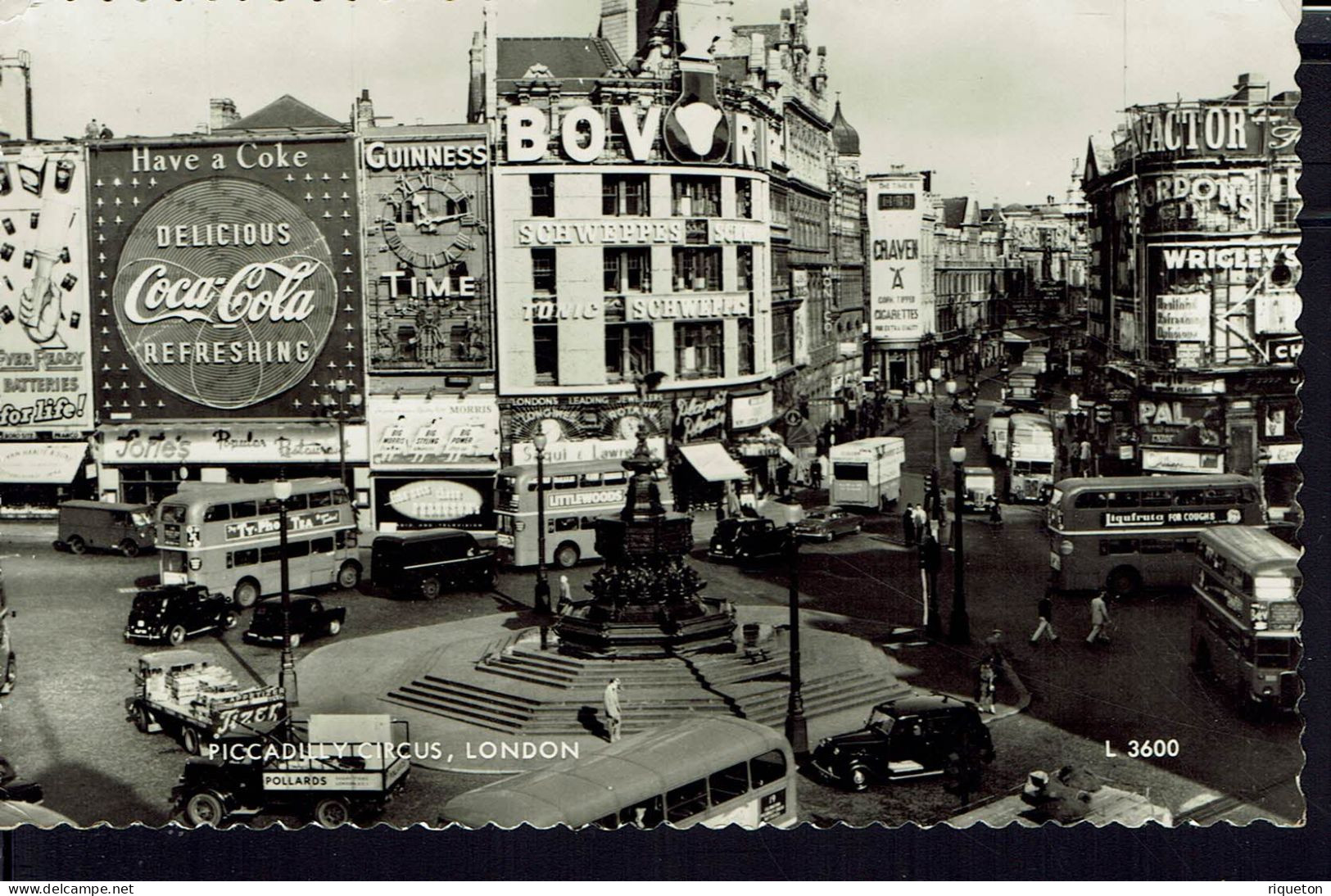 Royaume-Uni. Carte Postale Piccadilly Circus London. Carte écrite En 1961. B/TB. - Piccadilly Circus