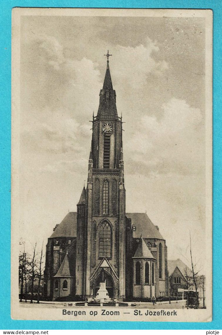 * Bergen Op Zoom (Noord Brabant - Nederland) * (Uitg Fa. Wed. J. Roosenboom 6208) Sint Jozefkerk, église, Church - Bergen Op Zoom