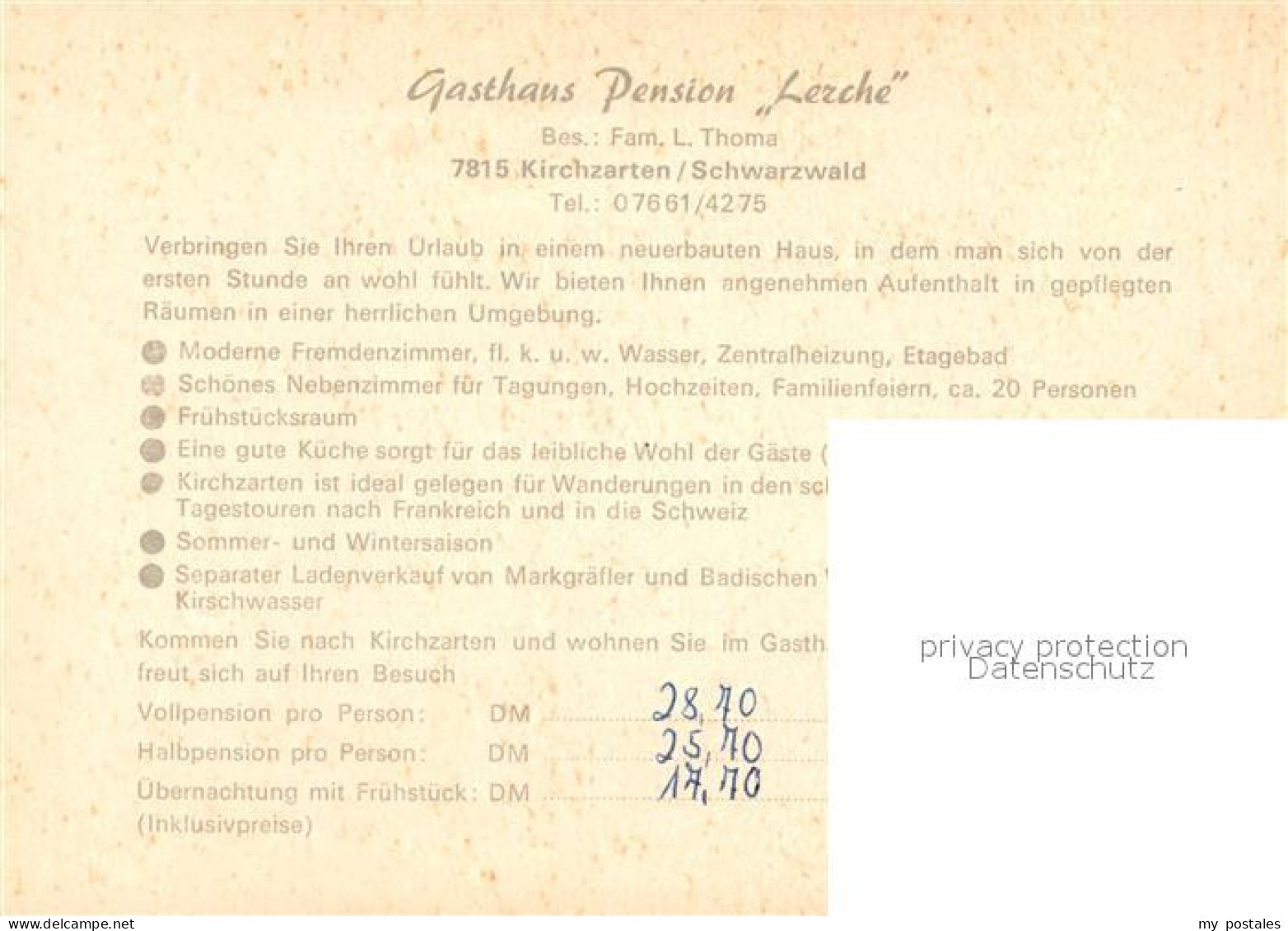 73081761 Kirchzarten Gasthaus Pension Lerche Kirchzarten - Kirchzarten