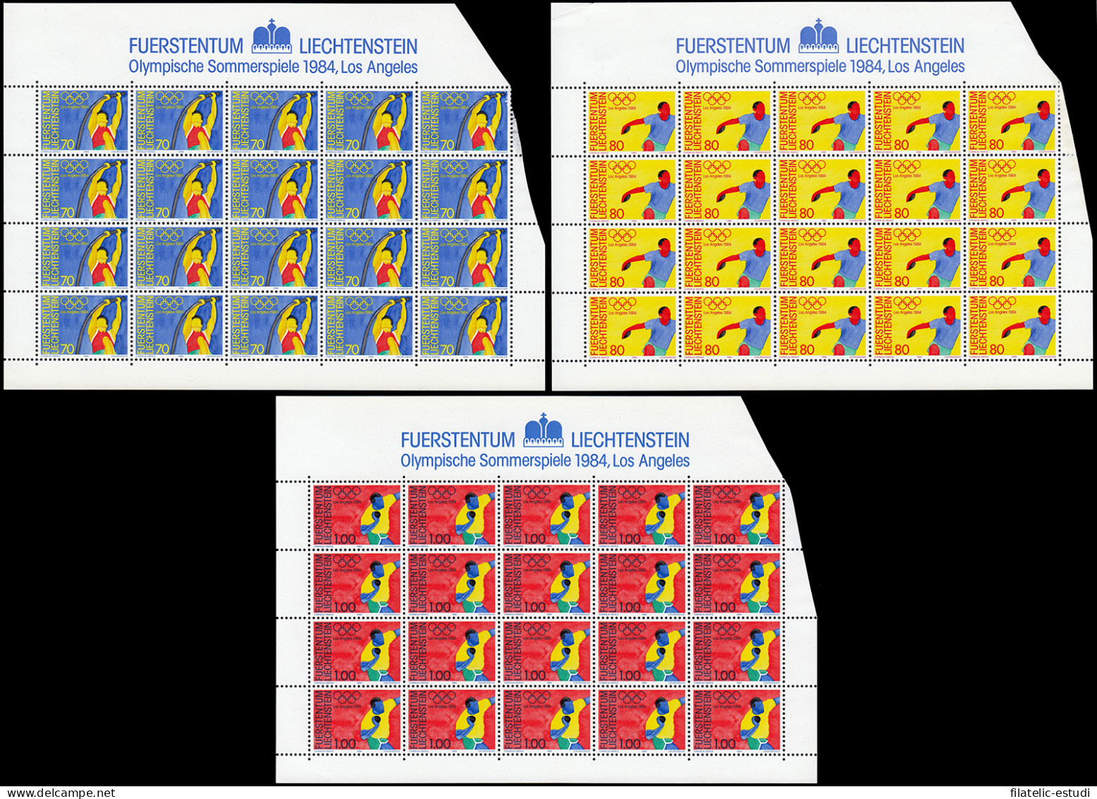 Liechtenstein 787/89  1984 Juegos Olímpicos Los Angeles MNH - Other & Unclassified