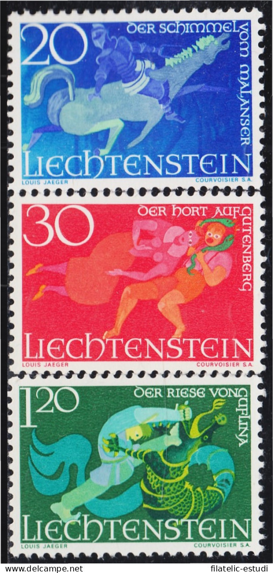 Liechtenstein 422/24 1967 Leyendas MNH - Autres & Non Classés