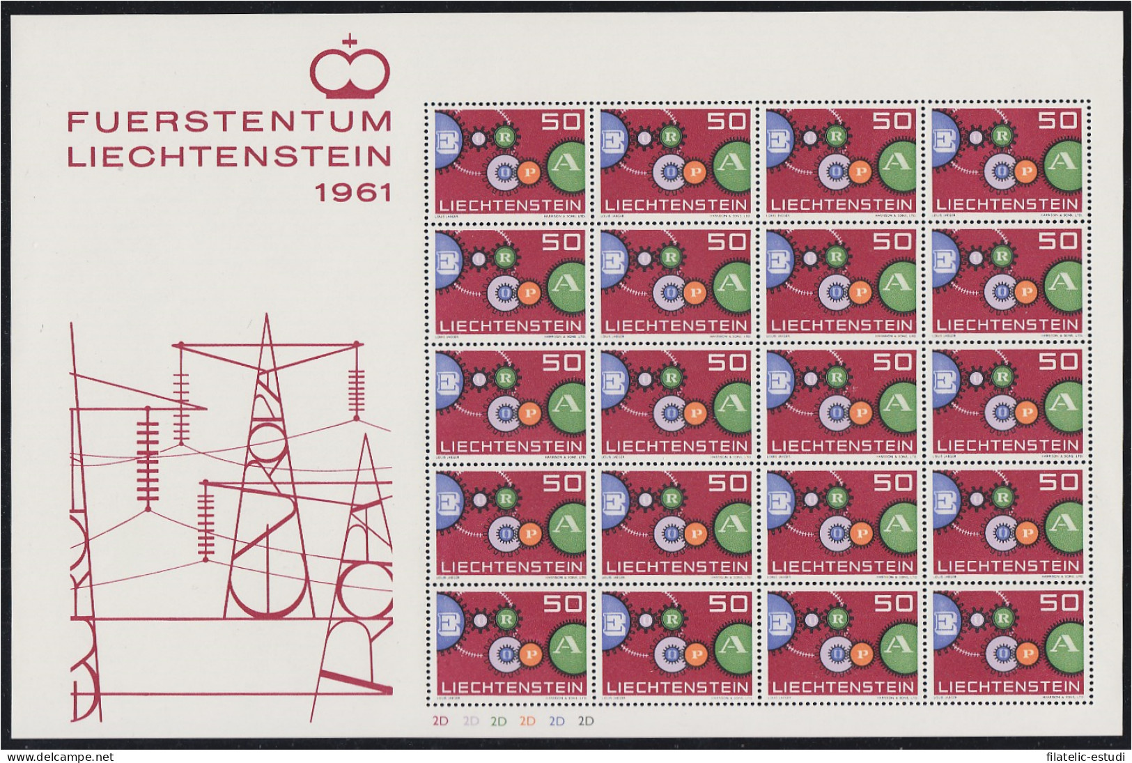 Liechtenstein 364 1961 Minihojita Europa MNH - Autres & Non Classés