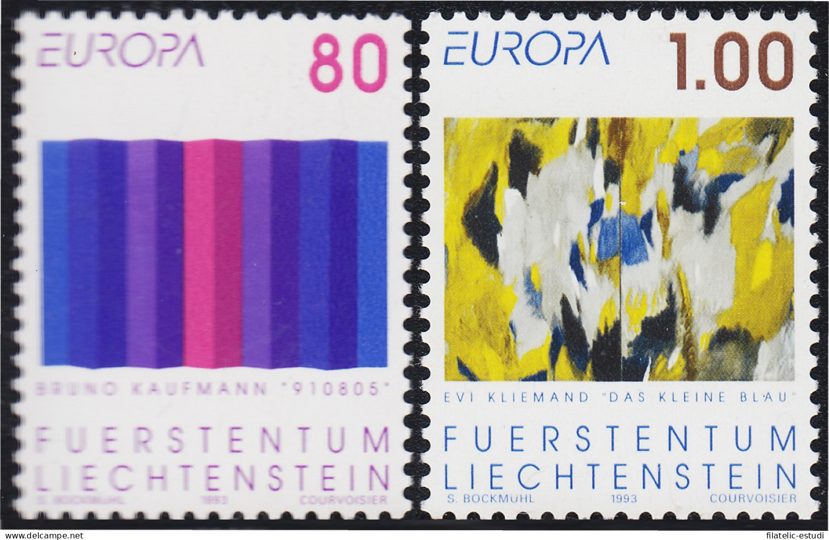 Liechtenstein 995/96 1993 Europa Arte Contemporáneo MNH - Andere & Zonder Classificatie
