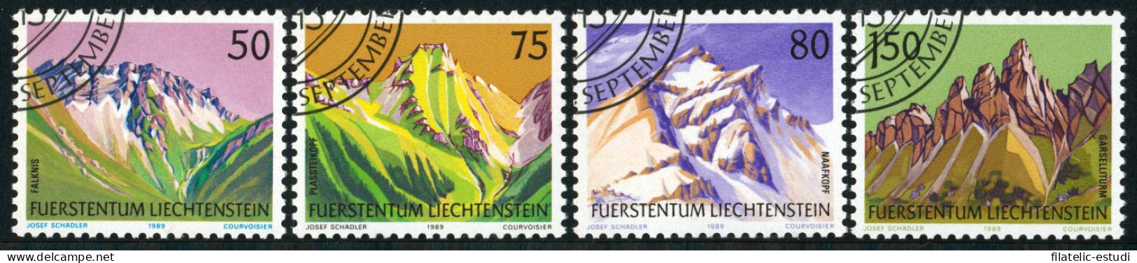 VAR2  Liechtenstein  Nº 915/18   1989  Used - Autres & Non Classés