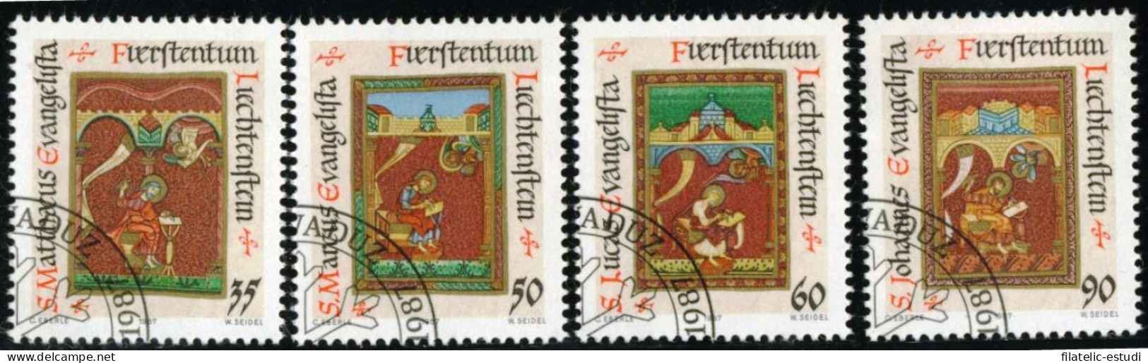 REL Liechtenstein  Nº 871/74  1987 Navidad-los Evangelistas Used - Other & Unclassified