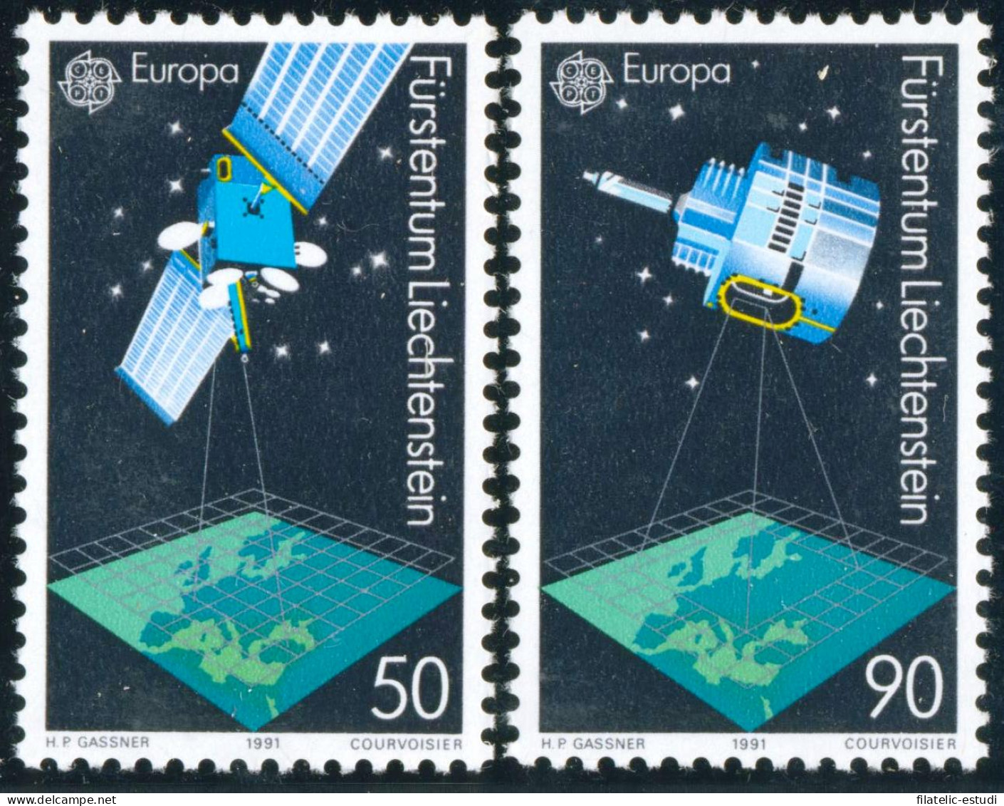 Liechtenstein  952/53 1991 Europa Y El Espacio MNH - Autres & Non Classés