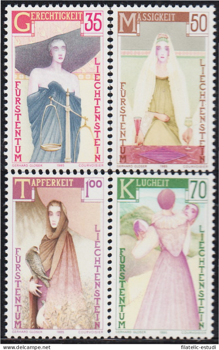 Liechtenstein 812/15 1985 Las Cuatro Virtudes MNH - Andere & Zonder Classificatie