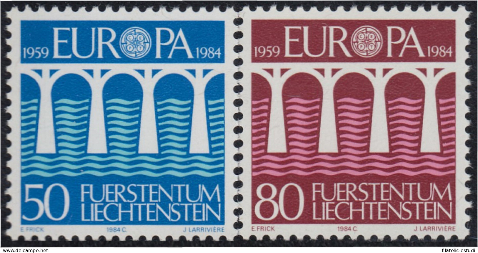 Liechtenstein 778/79 1984 Europa 25º Aniversario De La CEPT MNH - Sonstige & Ohne Zuordnung