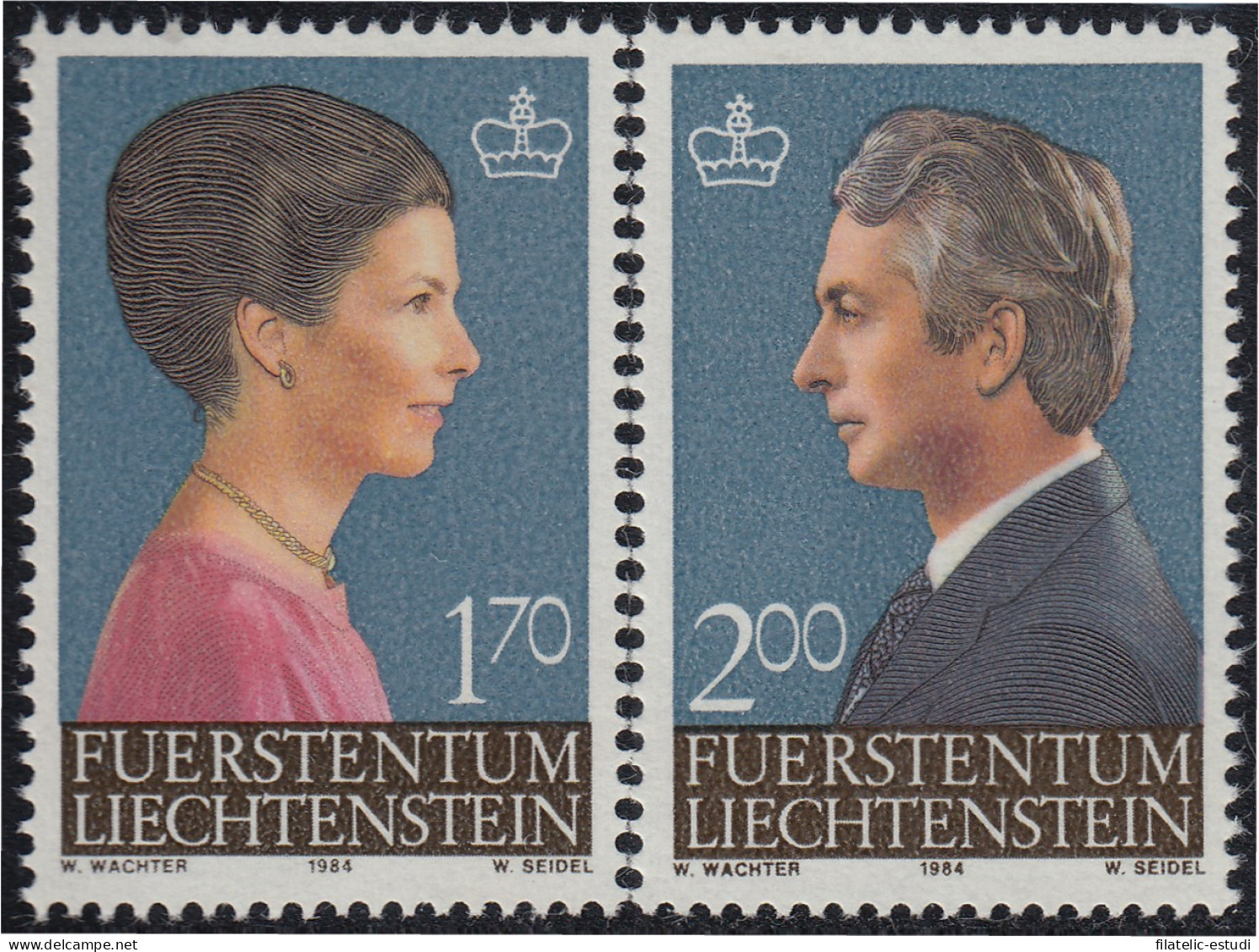 Liechtenstein 802/03 1984 Pareja Principesca MNH - Sonstige & Ohne Zuordnung