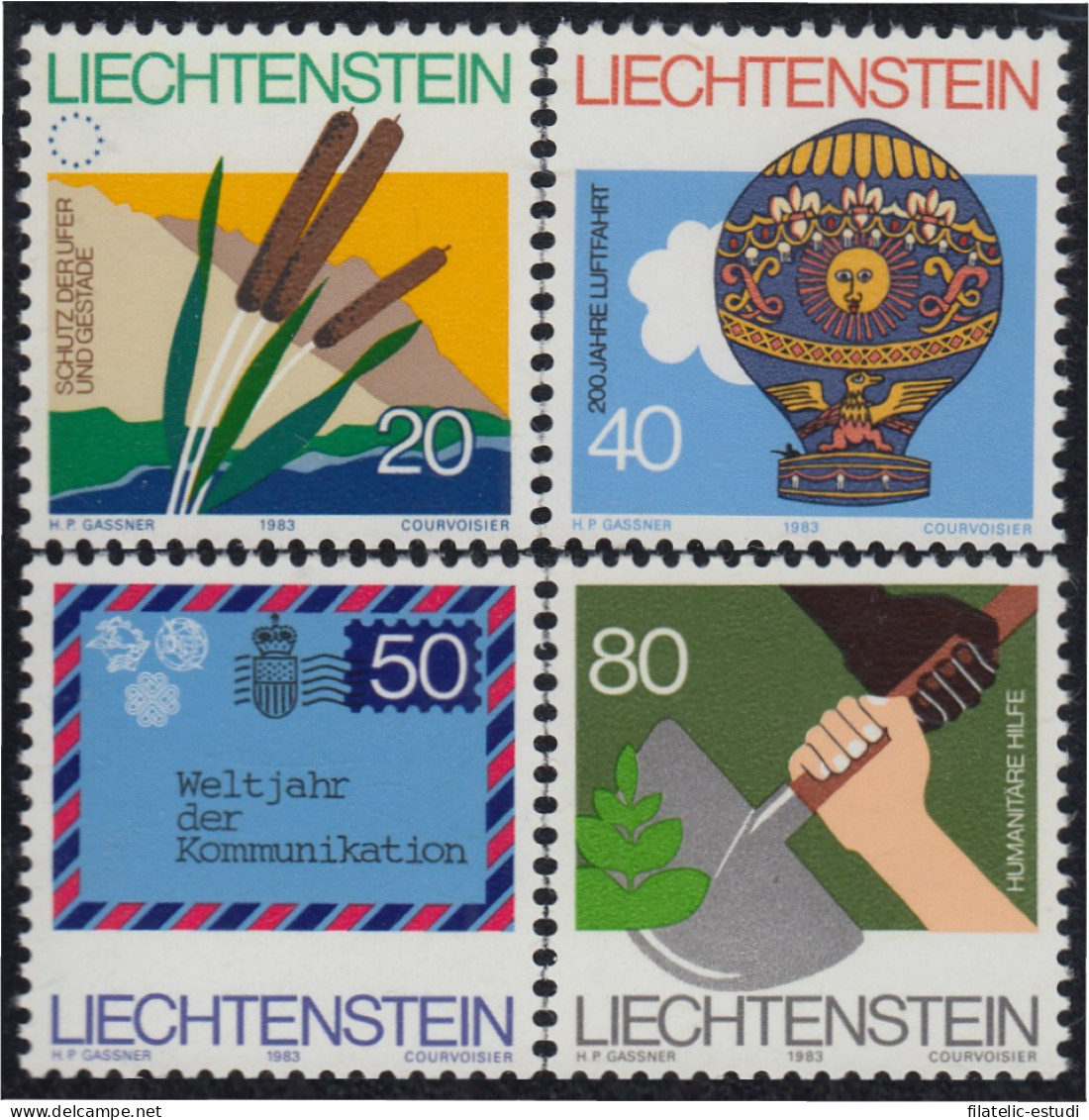 Liechtenstein 765/68 1983 Campañas Y Aniversarios MNH - Autres & Non Classés
