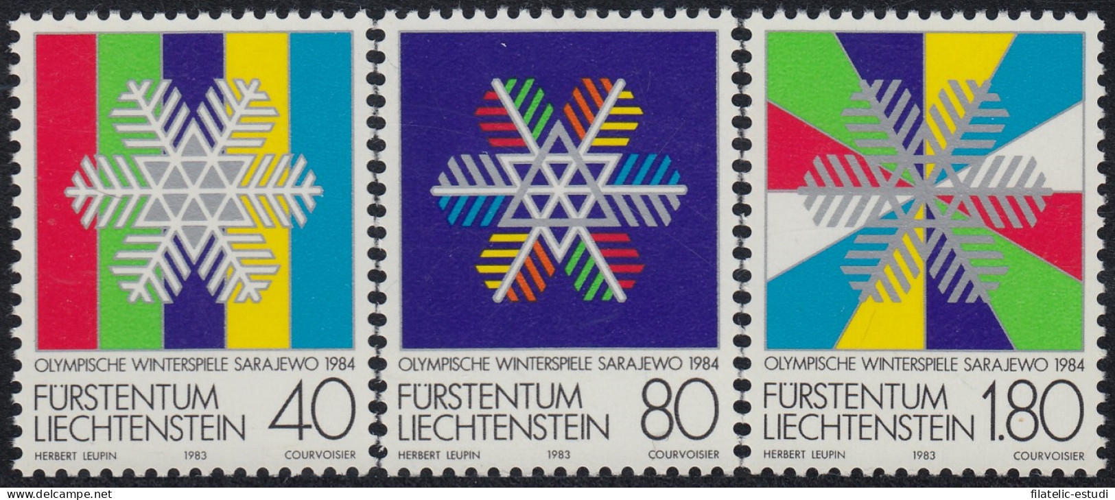 Liechtenstein 775/77 1983 Juegos Olímpicos De Invierno Sarajevo MNH - Autres & Non Classés